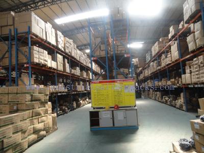 China O nível do feixe do sistema 3 da solução do racking de pálete ajustável e pavimenta a altura de 16.5FT/de 5M à venda