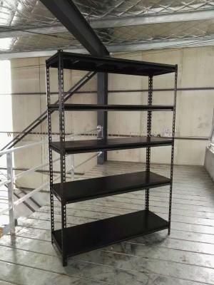 China Slotted Angle Steel Light Duty Shelving Black / Grey / White in Storage Systems for sale