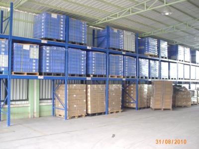 China O shelving de dois níveis ajustável do armazém submete com a empilhadeira que move-se, 5000KG à venda