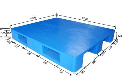 China Equipos plásticos del almacén de la plataforma de 1200 x de 1000m m con la carga dinámica, 2000kg en venta