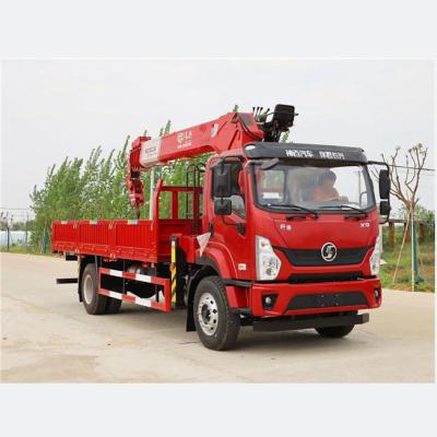 China Heavy Duty Cargo Crane Lifting And Hauling SHACMAN 4*2 200HP Crane Truck 10 Ton Lorry Truck With Crane For Sale In Kazakhstan for sale