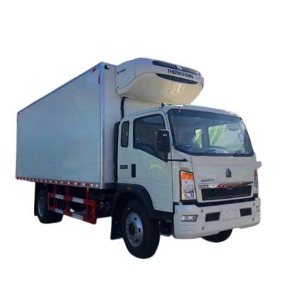 China HOWO Frozen Food Transport Frozen Food Transport Refrigerator Truck 10 Ton Container Box Refrigerated Truck for sale