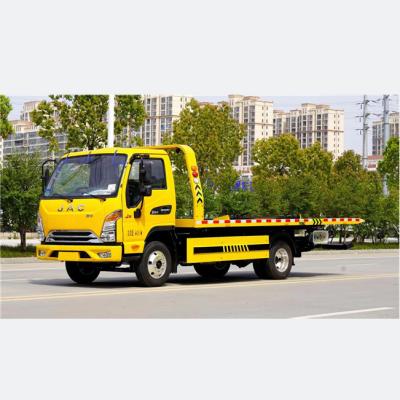 China Hot Selling Road Rescue JAC 4*2 LHD Wrecker Tow Truck Roll Down Road Flatbed Wrecker for sale