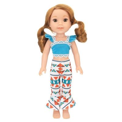 China DIY TOYS African American Vacation 14.5 Inch Doll Casual Sets Of Clothes Suitable For Reborn Dolls for sale