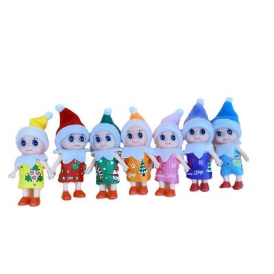 China Mini Wholesale Christmas Decoration Supplies Diy Christmas Baby Elf Kids Gift Dolls For Children's Gifts for sale