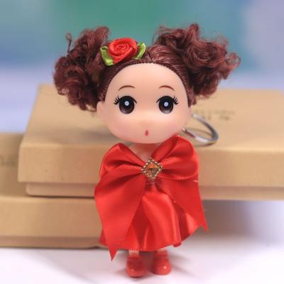 China Mini Lovely Mini Doll 12CM Small Lovely Girl Gift Doll Bag Key Chain Accessories for sale