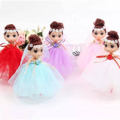 China Pretty Girl Mini Professional Manufacture Cute Cheap Key Chain 18cm Doll Key Chain Accessories for sale