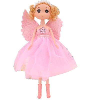 China Cartoon Toy 26CM DDung Mini Doll Princess Curly Hairs Angel Wings Keychain Toy Doll for Girls Kids Gift Birthday Customize for sale