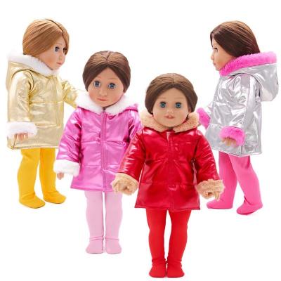 China 18IN Cartoon Toy Girl Doll Clothes Toy Doll Winter Down Jacket Fashion Set 45cm Baby - Doll Play Gift for sale