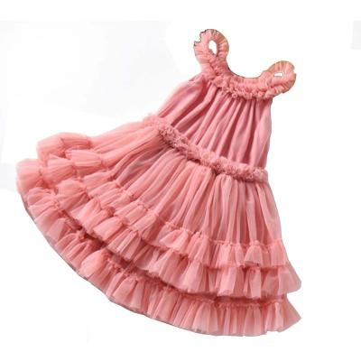 China Washable Kids Clothing Kids Clothes Girls Dress With Floral Print Custom Wholesale Seller Designers Summer Kids Wear Big Size for sale