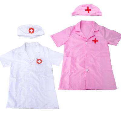 China Nurse clothes nurse clothes white coat performance clothes 2020 elegant white children lab coat child long sleeve classic style doctor for sale