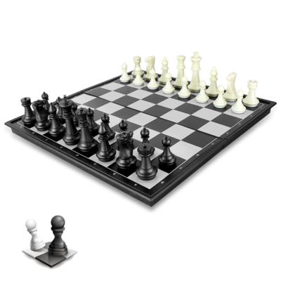 China Factory Direct Selling Special Folding Plastic Small Set Magnetic Chess Puzzle Board Desktop Toy for Children and Students for sale