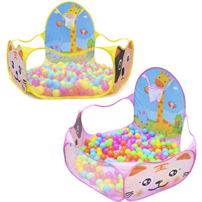 China Outdoor Indoor Convenient Play Toys Foldable Child Cartoon Basketball Pool Baby Play Pool Tent Kids Cloth for sale