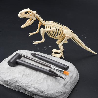 China Assembled 129 DIY Toy Dinosaur Skeleton Dinosaur Fossil Dinosaur Excavation Children's Excavation Puzzle Simulation Dinosaur for sale