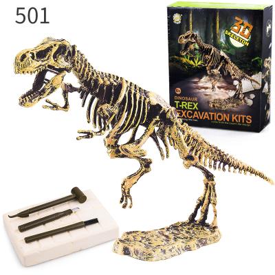 China Plastic Dinosaur Bone Excavation Toys Children Dinosfossil Excavation Toys Kids Archeology Dinosaurs 501 Plastic Skeleton Education for sale