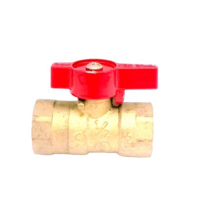 China CW617N Kitchen Faucets Manual Isolation Gas Kitchen Internal Thread DN15 1/2 Ball Valves Gas,Brass Gas Ball Valve for sale