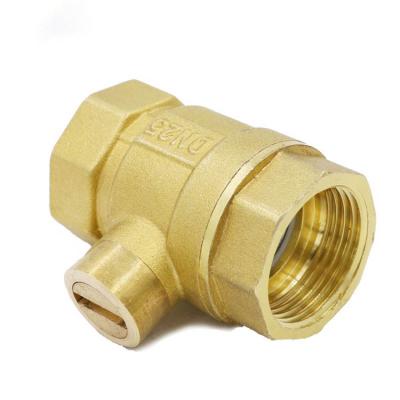 China DN15-DN50 General Logo Customizable Water Meter Forged Lockable Brass Ball Valve for sale