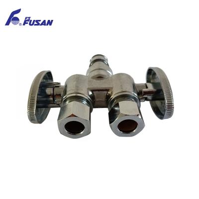 China Good Home Kitchen Corrosion Resistance 3 Way Angle Stop Valve For Kitchen And Bathroom Faucet for sale