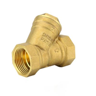 China Kitchen wholesale price 1/2 inch-3 inch y strainer home pipe fitting, yellow brass y strainer for sale