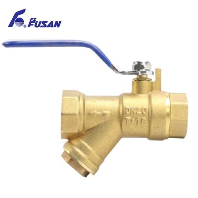 China General Chinese Factory Heat Pipe Water Air Fitting 1/2-2 Inch Brass Type Y Strainer With Long Handle for sale