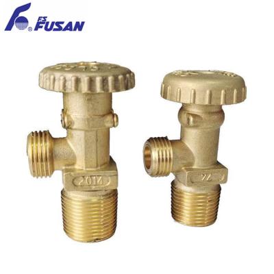 China General Brass Gas Valve 3/4Inch Petroleum LGP Long Life Liquefied Gas Cylinder Forged Thread Brass Valve Kitchen Gas Control Valve for sale