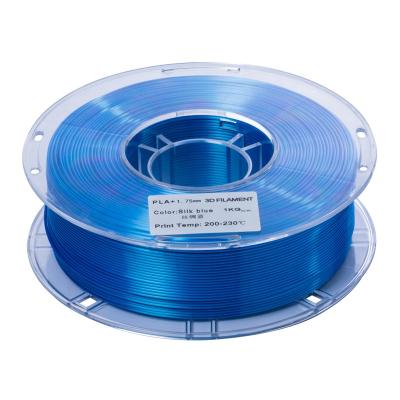 China 3D Printer Filament PLA + 1.75mm Or 3mm 1KG 3D Filament Printing Filament Silk Blue High Tenacity For FDM Machine for sale