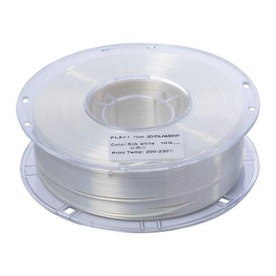 China 3D Printer Filament 3D Printer Plastic Material PLA 1.75mm 1KG 3D Filament 1KG 3D Printing Filament Silk White for sale