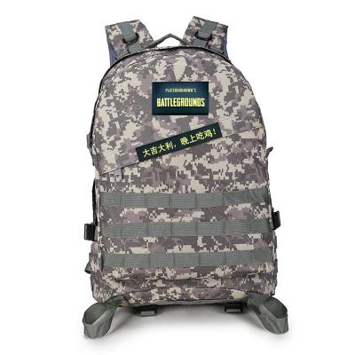 China Fashionable Amazon Blast Sports Backpack Camouflage Pack PUBG 45L3P Backpack Outdoor Camping Tactical Backpack for sale