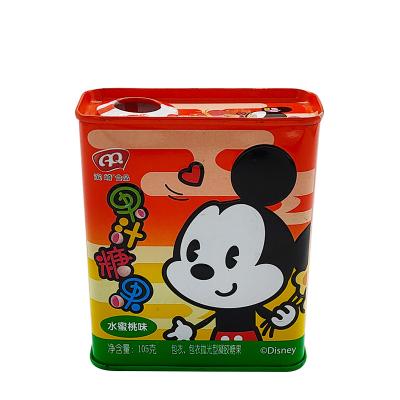 China custom printed food candy ointment foil container zkittles tin for sale