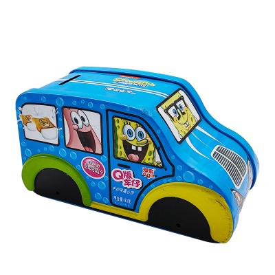 China Wholesale Custom Printing Bus Shape Tin Car Packaging Box for sale