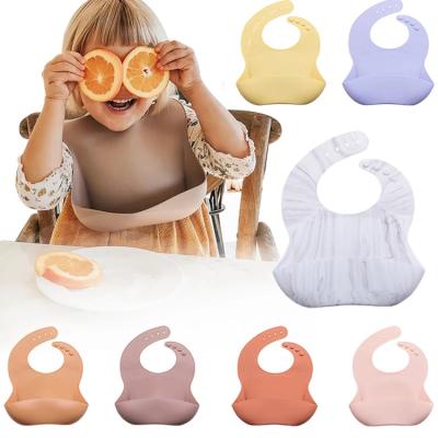 China BPA Free New Product Ideas Wholesale Waterproof Customized Silicon Feeding Teether Baby Bib for sale