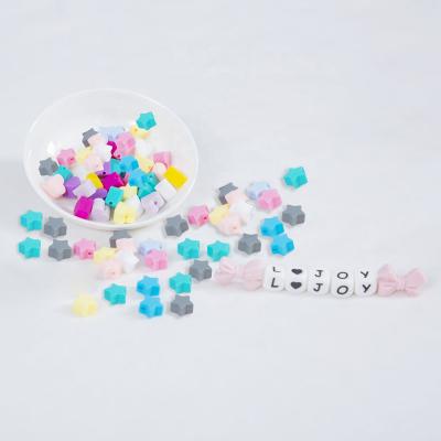 China Other Newly Designed Baby Silicone Star Shape Food Grade Silicone Molar Beads Bpa Free for sale