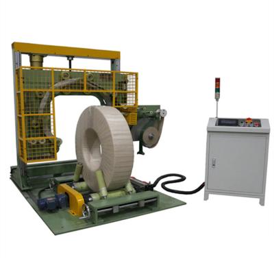 China machinery & Hardware pancake coil copper wrapper/copper coil wrapper machine for sale