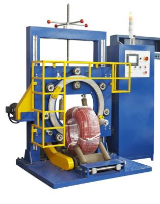 China Food ABS orbital pipe reel packing machine; PPR Pipe Coil Stretch Wrapping Machine for sale