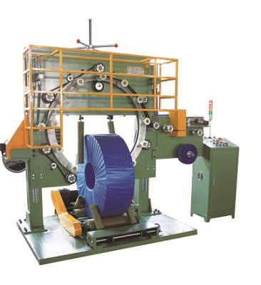 China machinery & Large material steel coil winding packing machine; Tape Reel Packing Machine for sale