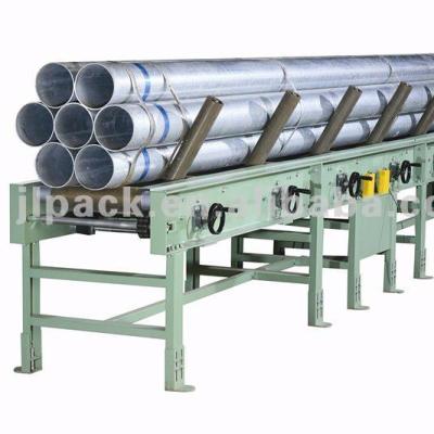 China Beverage Steel Pipes Stretch Wrapping Machine Horizontal Orbital Packing Machine For Tubular Products for sale