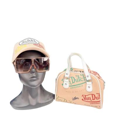 China 2022 New Arrival Dutch Waterproof Graffiti Women's Purse Hat And Purse Tote Bags Set Luxury Designer Women Handbags for sale