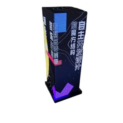 China Indoor Indoor Poster Led Display Advertising 3d Visual P3.0 2x6 Magic Pentahedron Seat Led Display Screen for sale