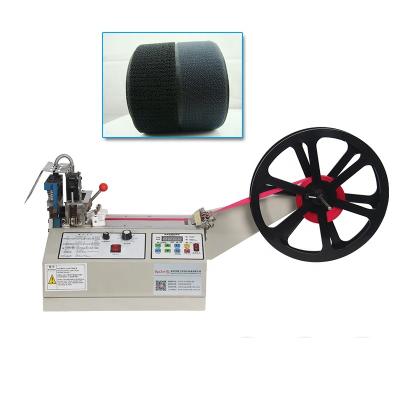 China Garment Shops Factory Price Fully Automatic Cloth Tape Cutter Hot Zipper Cutting Machine zu verkaufen