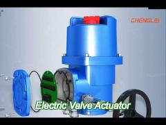 50nm electric valve actuator 380v electric rotary actuator with torque protection