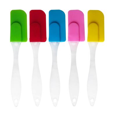 China Sustainable Silicone Kitchen Accessories Oil Spatula Cooking Tools Kitchenware Silicone Utensils Butter Cream Spatula For Baking for sale