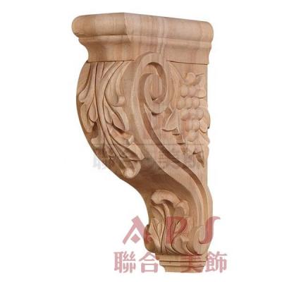 China Other Home Decoration Furniture Parts Durable Carved Wooden Braces for sale