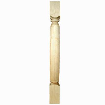 China Durable Carved Wood Furniture Parts Wood Newel Post Baluster for sale