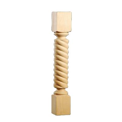 China Furniture Newel Post Staircase Durable Wood Carved Wooden Carved Baluster for sale