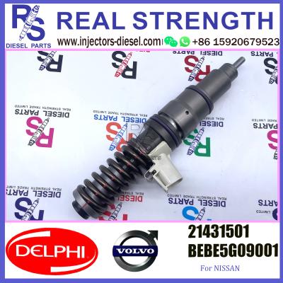 China DELPHI Engine Nissan Fuel Injector 21431501 BEBE5G09001 V-O-L-V E3.4 for sale