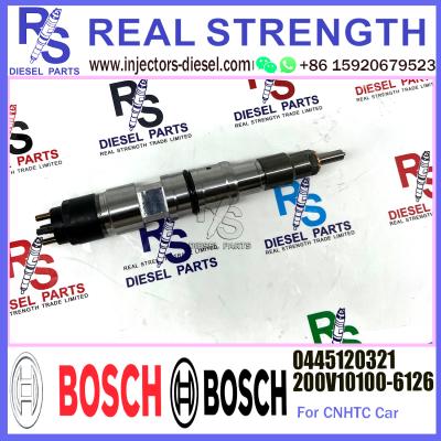 중국 대형 화물차 차량을 위한 디젤 연료 공통 부품 레일 연료 인젝터 0445120321 200V10100-6126 판매용