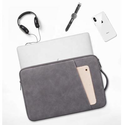 China PU Leather 360 Protective Waterproof Laptop Case Sleeve with Zipper and Handle for Apple iPad Macbook for sale