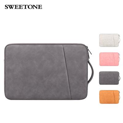 China Leather Bag The Latest Fasion Waterproof Bag Sleeve Case Cover Notebook Computer Bag Laptop PU Office For Women Men for sale