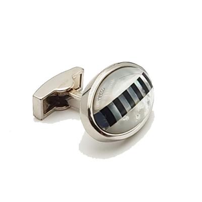 China Cufflink Fashionable Best Selling High Quality Mens Cufflinks Brass Silver Plated High End Cufflinks for sale