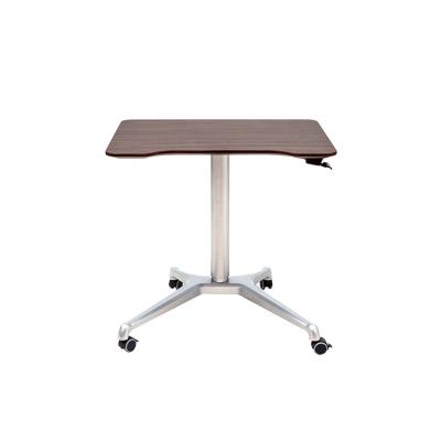 China Commercial Ergonomic Pneumatic Pneumatic Height Adjustable Desk Gas Lifted Student Table Leisure Furniture Table for sale